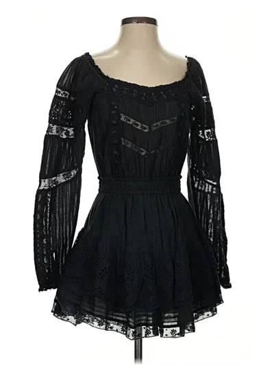 Pre-owned Loveshackfancy Cocktail Dress In Black