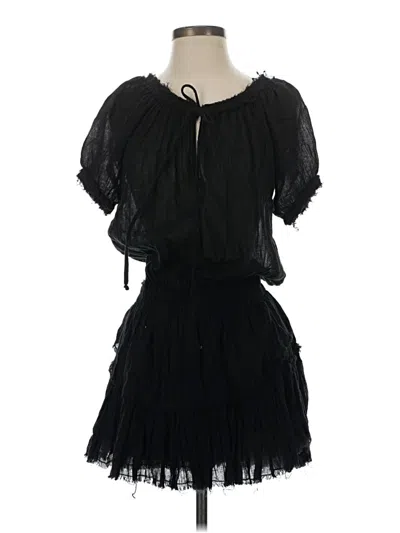 Pre-owned Loveshackfancy Cocktail Dress In Black
