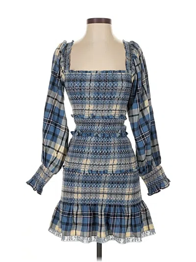 Pre-owned Loveshackfancy Cocktail Dress In Blue