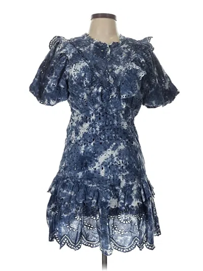 Pre-owned Loveshackfancy Cocktail Dress In Blue