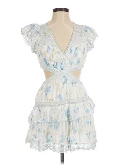 Pre-owned Loveshackfancy Cocktail Dress In Blue