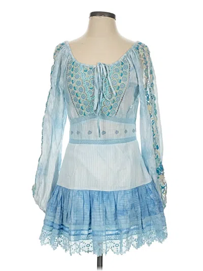 Pre-owned Loveshackfancy Cocktail Dress In Blue