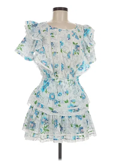 Pre-owned Loveshackfancy Cocktail Dress In Blue