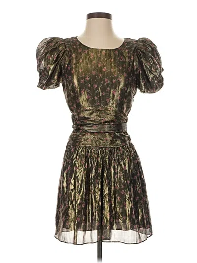 Pre-owned Loveshackfancy Cocktail Dress In Gold