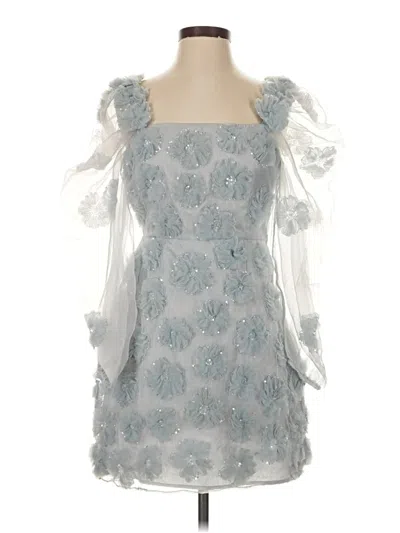 Pre-owned Loveshackfancy Cocktail Dress In Gray