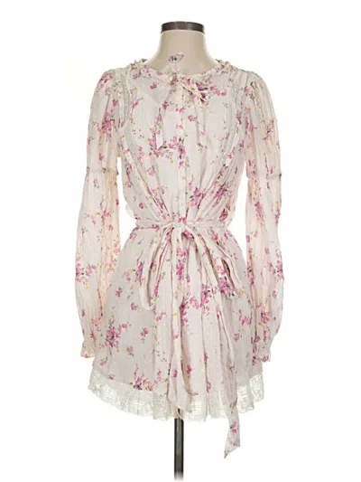 Pre-owned Loveshackfancy Cocktail Dress In Ivory