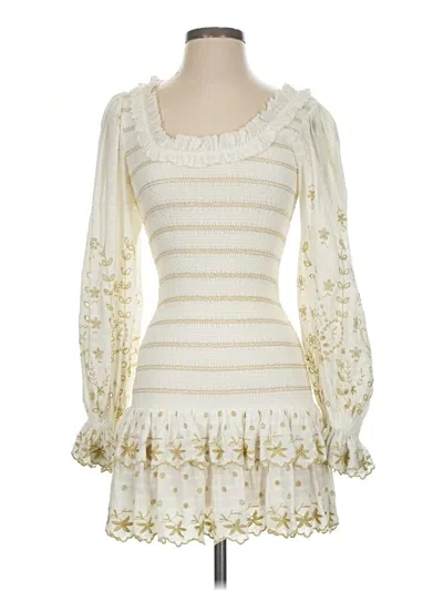Pre-owned Loveshackfancy Cocktail Dress In Ivory