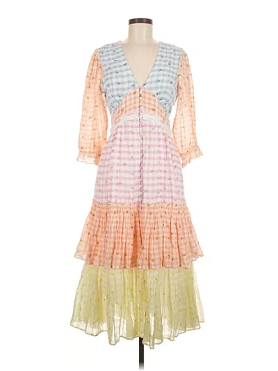Pre-owned Loveshackfancy Cocktail Dress In Orange