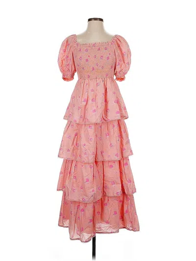 Pre-owned Loveshackfancy Cocktail Dress In Pink