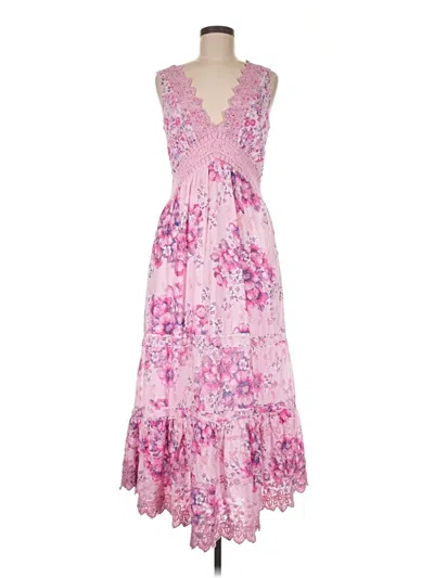 Pre-owned Loveshackfancy Cocktail Dress In Pink
