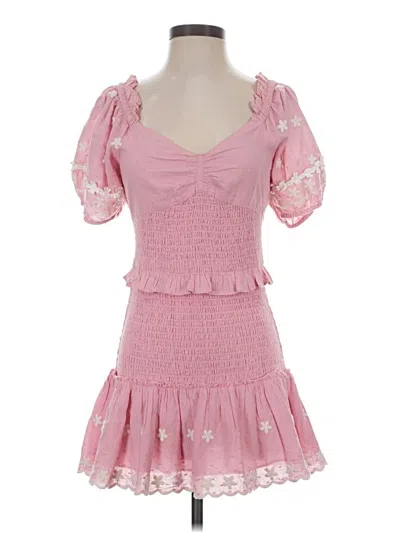Pre-owned Loveshackfancy Cocktail Dress In Pink