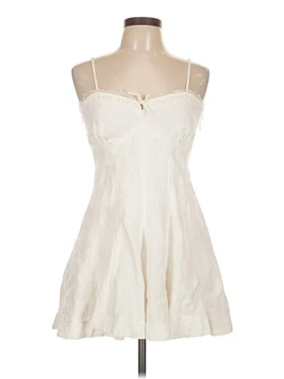 Pre-owned Loveshackfancy Cocktail Dress In White