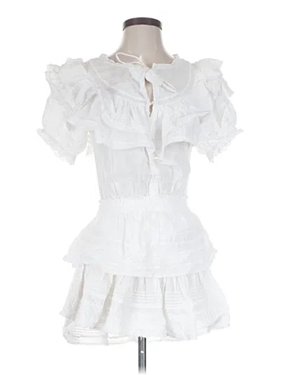 Pre-owned Loveshackfancy Cocktail Dress In White