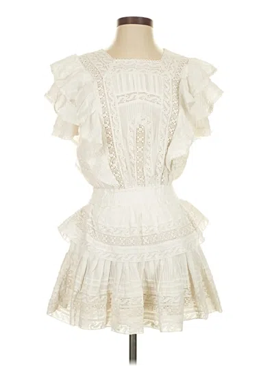 Pre-owned Loveshackfancy Cocktail Dress In White