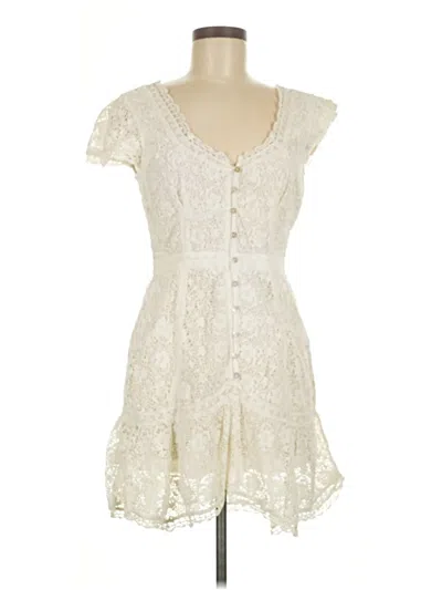 Pre-owned Loveshackfancy Cocktail Dress In White