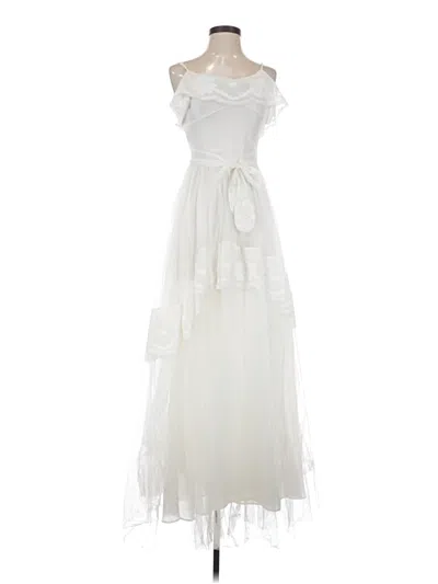 Pre-owned Loveshackfancy Cocktail Dress In White