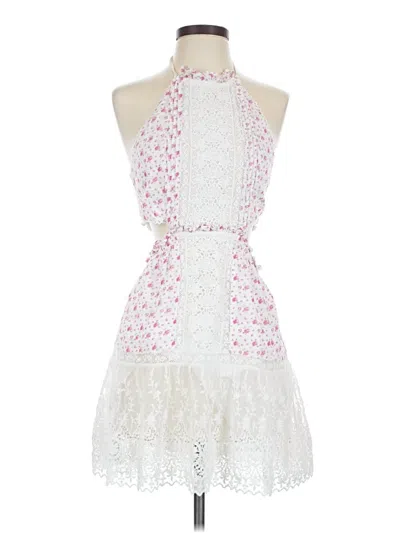 Pre-owned Loveshackfancy Cocktail Dress In White