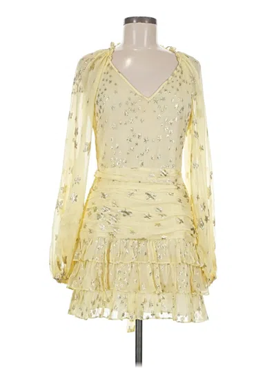 Pre-owned Loveshackfancy Cocktail Dress In Yellow