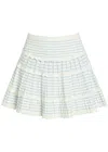 Loveshackfancy Coella Striped Stretch-knit Mini Skirt