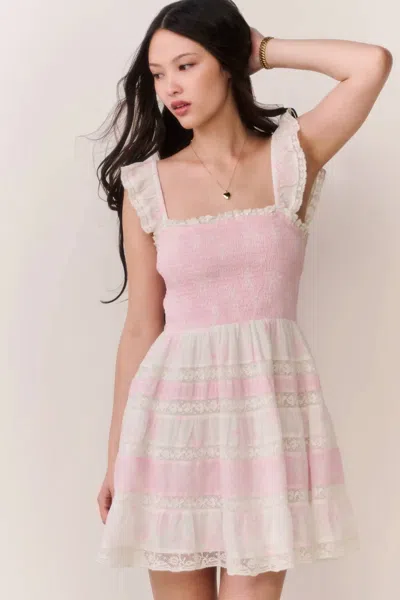 Loveshackfancy Colbera Dress In Nantuck Heirloom In Pink