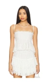 Loveshackfancy Condie Top In Optic White