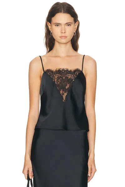 Loveshackfancy Constantina Top In Black