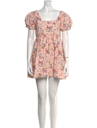 Pre-owned Loveshackfancy Corduroy Mini Dress In Neutral
