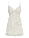 CORI 蕾丝蝴蝶结迷你连衣裙