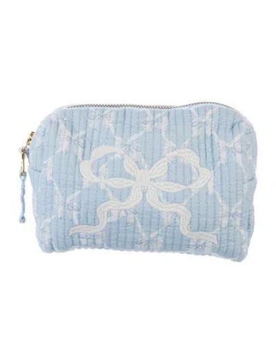 Pre-owned Loveshackfancy Cosmetic Bag In Blue