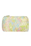 Loveshackfancy Cosmetic Bag In Watercolour Floral Print In Multi