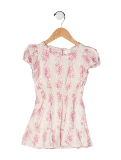 Pre-owned Loveshackfancy Babies' Cotton All Over Print Dress In Multi