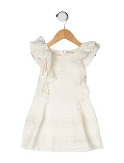 Pre-owned Loveshackfancy Babies' Cotton Dress In Neutrals
