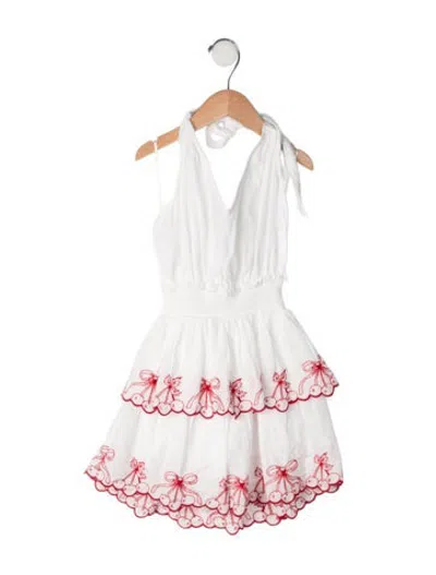 Pre-owned Loveshackfancy Kids' Cotton Dress In White