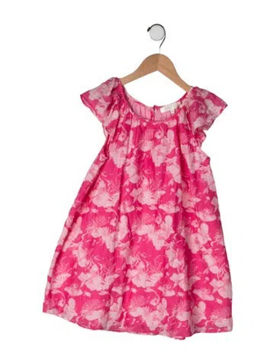 Pre-owned Loveshackfancy Kids' Cotton Printed Dress In Pink