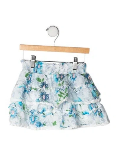 Pre-owned Loveshackfancy Babies' Cotton Skirt In Blue