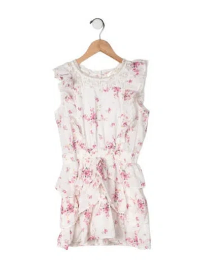 Pre-owned Loveshackfancy Kids' Cotton Sleeveless Dress In Pink