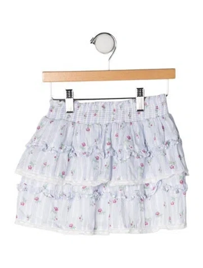 Pre-owned Loveshackfancy Kids' Cotton Top In Blue