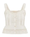 Loveshackfancy Cotton Top In White