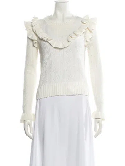 Pre-owned Loveshackfancy Cowl Neck Sweater In Neutral