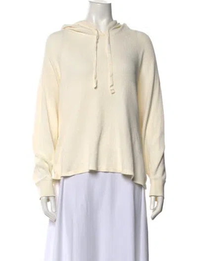 Pre-owned Loveshackfancy Crew Neck Long Sleeve Hoodie In Neutrals
