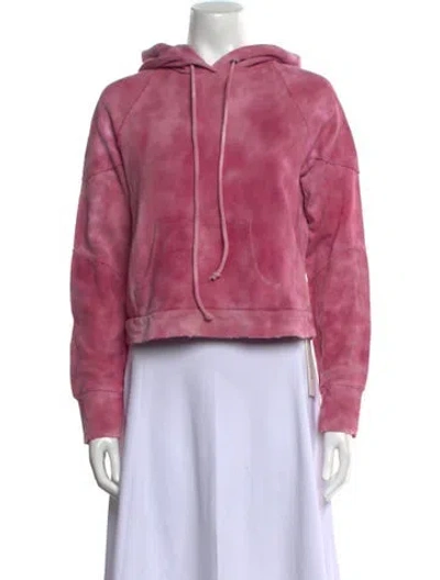 Pre-owned Loveshackfancy Crew Neck Long Sleeve Sweatshirt In Pink