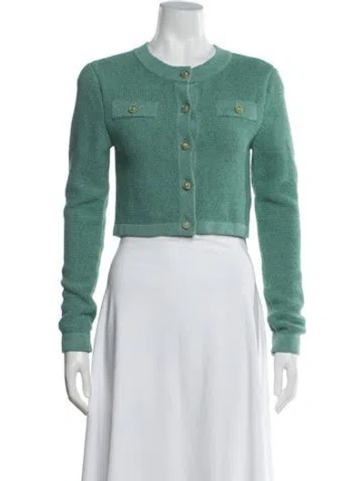 Pre-owned Loveshackfancy Crew Neck Sweater In Blue