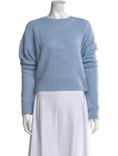 Pre-owned Loveshackfancy Crew Neck Sweater In Blue