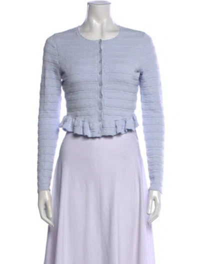 Pre-owned Loveshackfancy Crew Neck Sweater In Blue