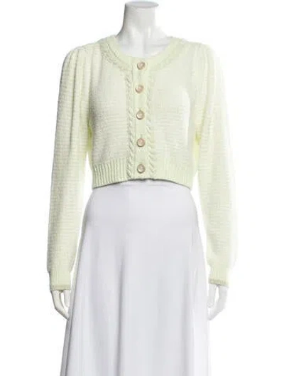 Pre-owned Loveshackfancy Crew Neck Sweater In Green