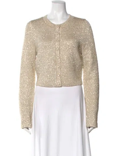 Pre-owned Loveshackfancy Crew Neck Sweater In Neutral