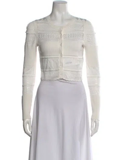 Pre-owned Loveshackfancy Crew Neck Sweater In Neutral