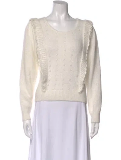Pre-owned Loveshackfancy Crew Neck Sweater In Neutral