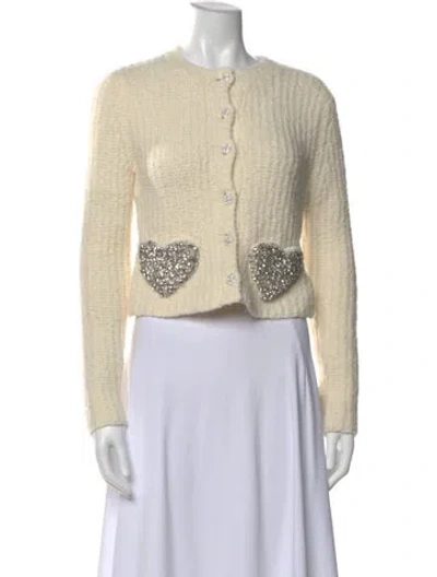 Pre-owned Loveshackfancy Crew Neck Sweater In Neutral