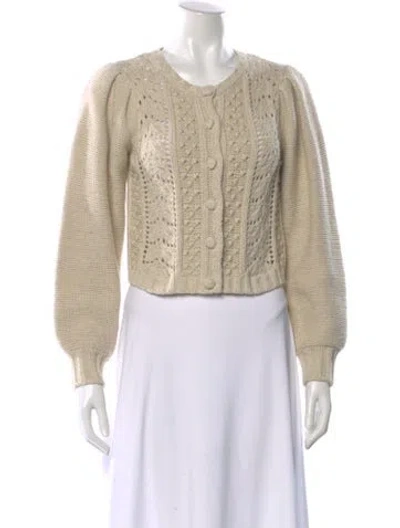 Pre-owned Loveshackfancy Crew Neck Sweater In Neutrals